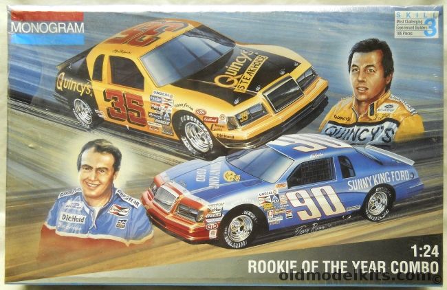 Monogram 1/24 Rookie Of The Year Combo - 1985 Ford Thunderbirds, 6368 plastic model kit