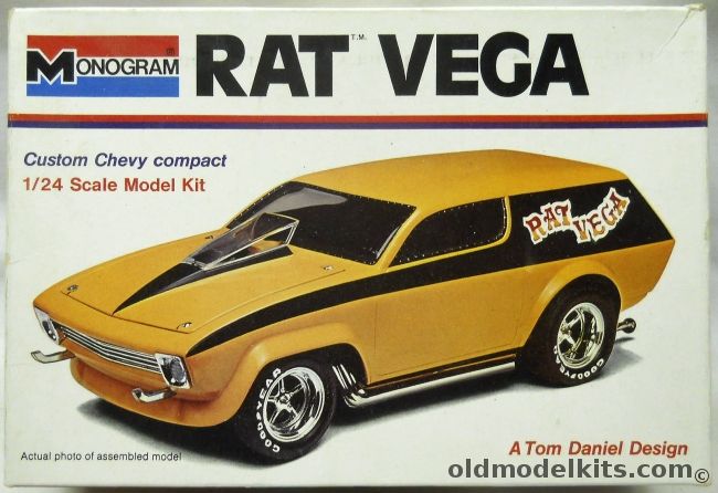 Monogram 1/24 Rat Vega - Tom Daniel Designed Custom Chevy Compact, 6655-0225 plastic model kit