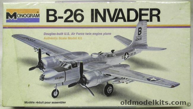 Monogram 1/67 B-26 Invader - White Box Issue, 6818 plastic model kit