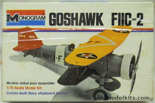 Monogram 1/72 Goshawk F11C-2 - (F11C2) White Short Box  Issue, 6796 plastic model kit