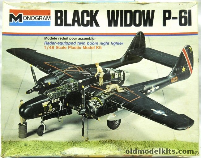 Monogram 1/48 Black Widow P-61, 7546 plastic model kit
