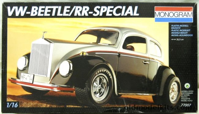 Monogram 1/16 Elegant Beetle - VW Beetle Rolls Royce Special, 77007 plastic model kit