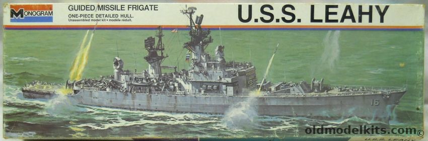 Monogram 1/415 USS Leahy Guided Missile Frigate DLG-16, 8296 plastic model kit