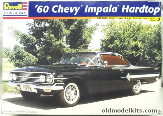 Monogram 1/25 1960 Chevrolet Impala 2 Door Hardtop, 85-2532 plastic model kit