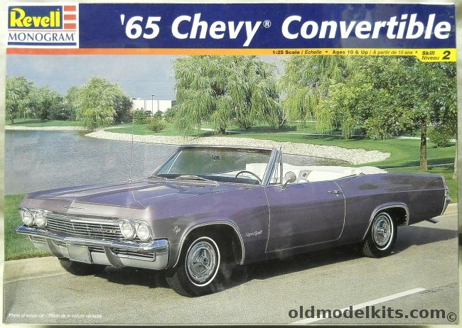 Monogram 1/24 1965 Chevrolet Impala Convertible SS 409 - (Super Sport), 85-2533 plastic model kit