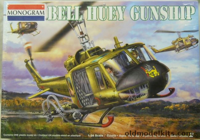 Monogram 1/24 Bell UH-1B Iroquois Huey Helicopter - 'Have Gun Will ...