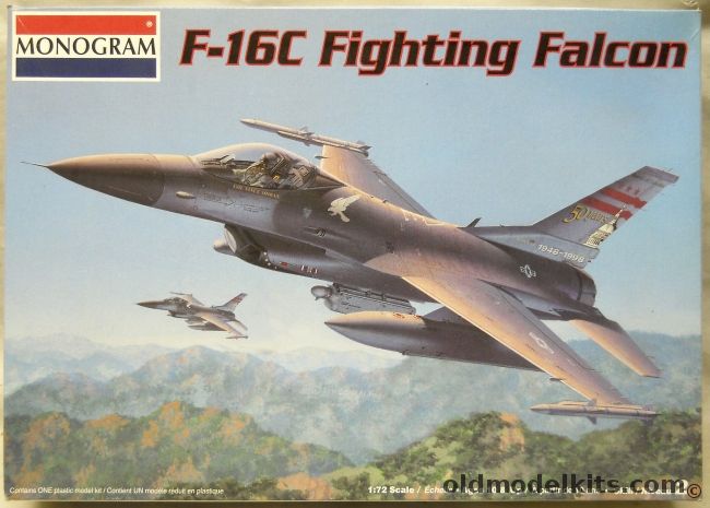 Monogram 1/72 F-16C Fighting Falcon - Tiger Meet Of The Americas 79th FS 20th FW Shaw AFB SC / 113th FW District of Columbia ANG 50th Anniversay, 85-5309 plastic model kit