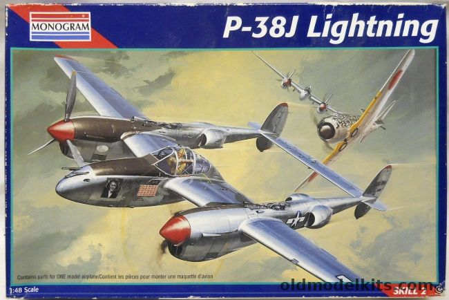 Monogram 1/48 P-38J Lightning - P-38L / P-38M 2 Seat Night Fighter ...