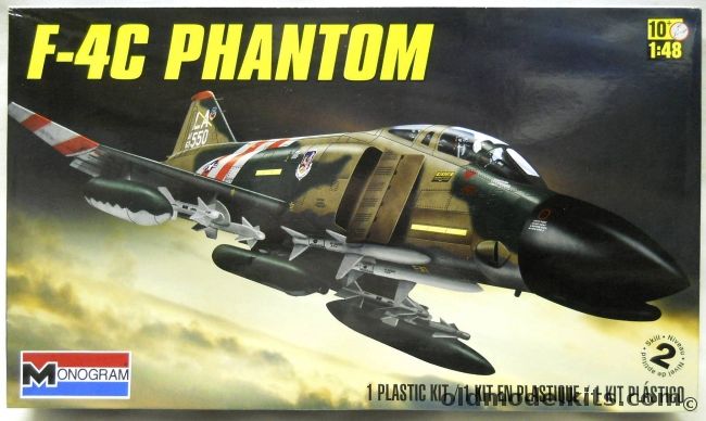 Monogram 1/48 F-4C / F-4D Phantom II With Caracal Models Decals - (F-4C/D), 85-5859 plastic model kit