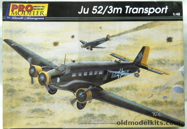 Monogram 1/48 Pro Modeler Ju-52 /3m Transport - Luftwaffe 2.KGZbV1 Milos Greece May 1941 or Spanish Civil War Ju-52/3mg4e Salamanca Spain 1936, 85-5944 plastic model kit