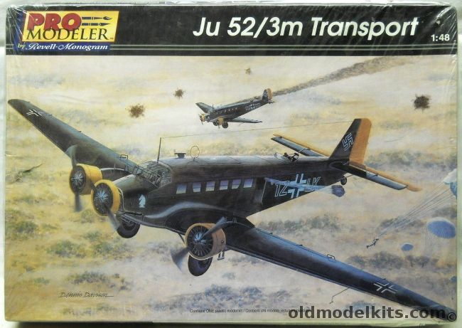 Monogram 1/48 Pro Modeler Ju-52/3m Transport - Luftwaffe 2.KGZbV1 Milos Greece May 1941 or Spanish Civil War Ju-52/3mg4e Salamanca Spain 1936 - (Ju-52), 85-5944 plastic model kit