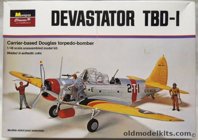 Monogram 1/48 Devastator TBD-1 - With Eduard PE Detail Set - VT-2 ...