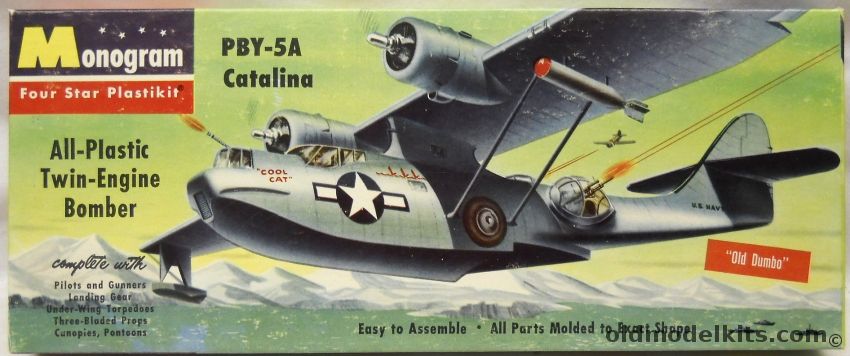 Monogram 1/104 PBY-5A Catalina - With Rubber Tires - Cool Cat, P8-98 plastic model kit