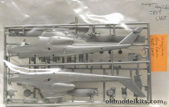 Monogram 1/72 AH-1 Huey Cobra Test Shot - Bagged plastic model kit