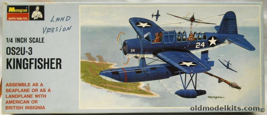 Monogram 1/48 OS2U-3 Kingfisher - RAF or US Navy Blue Box Issue ...