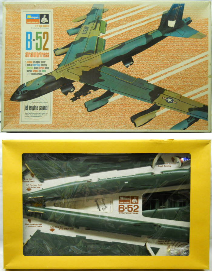 Monogram 1/72 Boeing B-52 Stratofortress With Jet Sound, PA215 plastic model kit