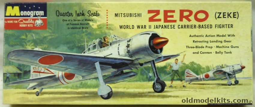 Monogram 1/48 Mitsubishi Zero (Zeke) A6M5 - Four Star Issue, PA73-98