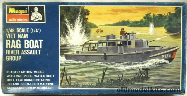 Monogram 1/48 Vietnam Rag Boat River Assault Group - (STCANS), PB179-200 plastic model kit