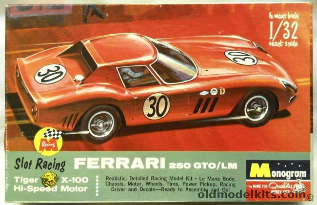 Monogram 1/32 Ferrari 250 GTO / LM Slot Car - With Super X-100 Motor ...