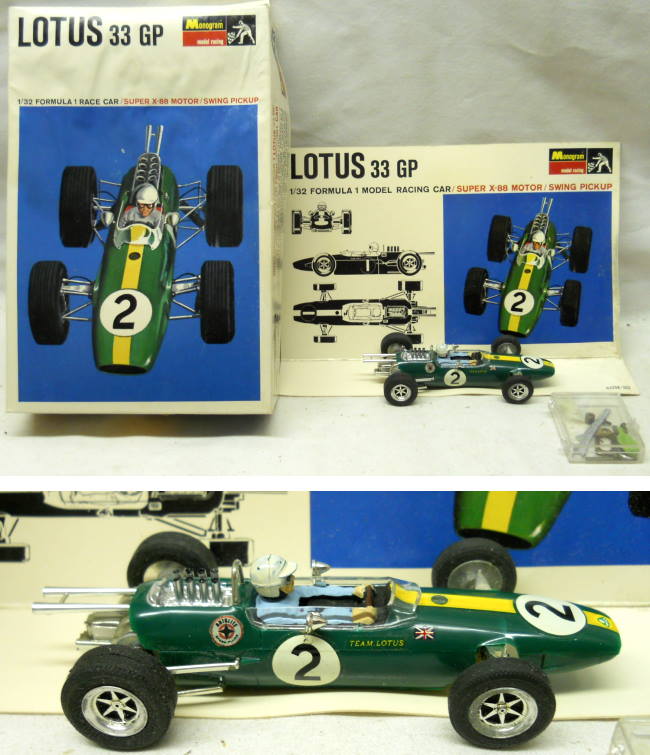 Monogram 1/32 Lotus 33 GP Slot Car - With Super X-88 Motor And Swing  Pickup, SR3208-700