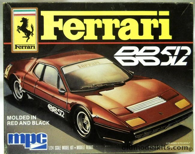 MPC 1/25 Ferrari BB512, 1-0553 plastic model kit