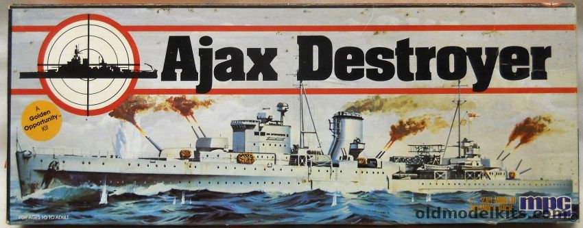 MPC 1/600 HMS Ajax Light Cruiser - Battle of River Plate against the Graf Spee, 1-5003 plastic model kit