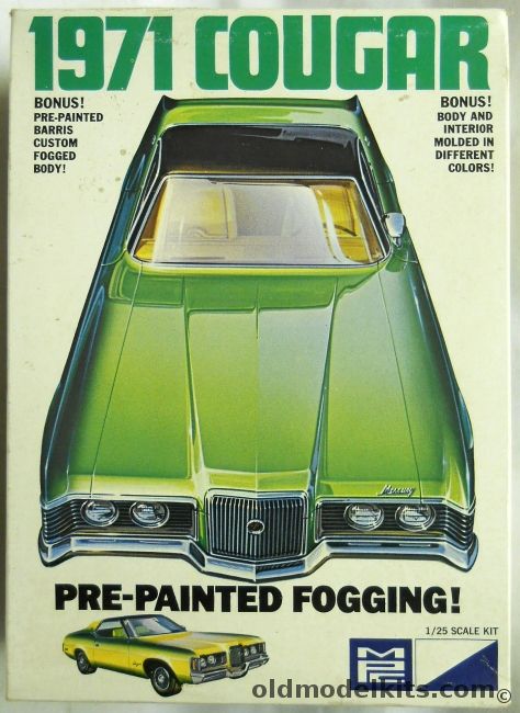 MPC 1/25 1971 Mercury Cougar - Factory Pre-Painted Barris Custom Fogged Body - Stock / Street Rod / Wild, 1-7122-250 plastic model kit