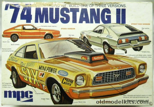 MPC 1/25 1974 Ford Mustang II - Stock / Street Rod / Drag, 1-7413-250 plastic model kit