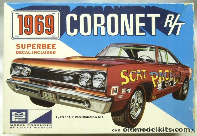 MPC 1/25 1969 Coronet R/T Dodge Scat Packer - Or Superbee - With ...