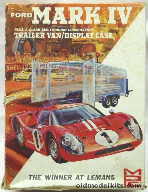MPC 1/25 Ford Mark IV Lemans Winner With Clear Trailer Van / Display ...