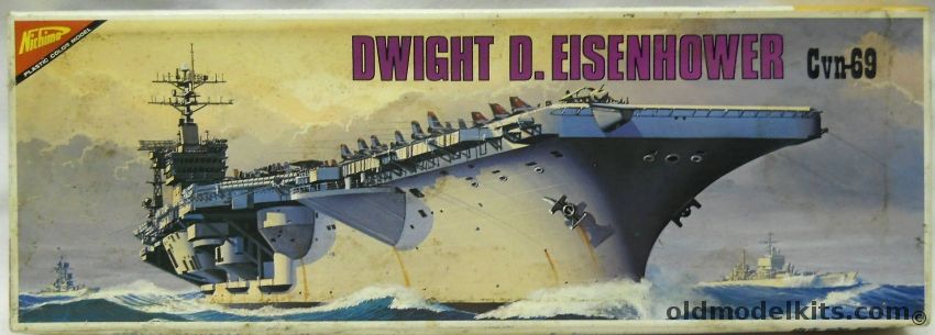 Nichimo 1/1109 USS Dwight D Eisenhower CVN-69 - Motorized Aircraft Carrier, U318 plastic model kit
