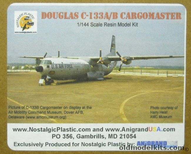Nostalgic Plastic 1/144 Douglas C-133A/B Cargomaster - (C-133) plastic model kit