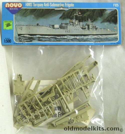 Novo 1/500 HMS Torquay Anti-Submarine Frigate - Bagged - (ex Frog), F125 plastic model kit