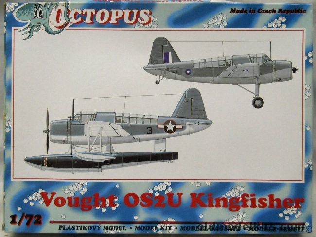 Octopus 1/72 Vought OS2U Kingfisher - With Landing Gear or Floats - Fleet Air Arm or US Navy - BAGGED, 72025 plastic model kit