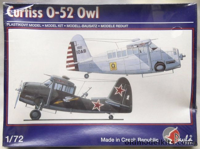 Pavla 1/72 Curtiss O-52 Owl - Soviet or USA, 72031 plastic model kit
