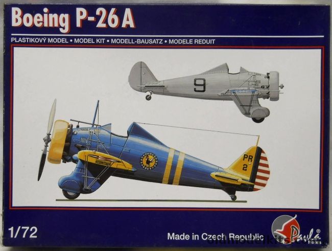 Pavla 1/72 Boeing P-26A - USAAF 18th Pursuit Group Wheeler Field Hawaii / Model 281 Chinese Air Force 1935-1937 / Phillippines Air Force Batangas Field Late 1942 / USAAF 1st Pursuit Group Selfridge Field 17th Pursuit Squadron - BAGGED, 72046 plastic model kit