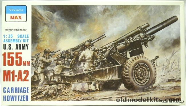 Peerless-Max 1/35 US Army 155mm M1-A2 Carriage Howitzer - (M1A2), 3502 plastic model kit