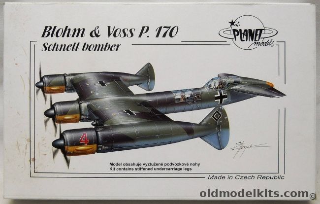 Planet Models 1/72 Blohm & Voss P.170 Schnell Bomber - (P170), 115 plastic model kit