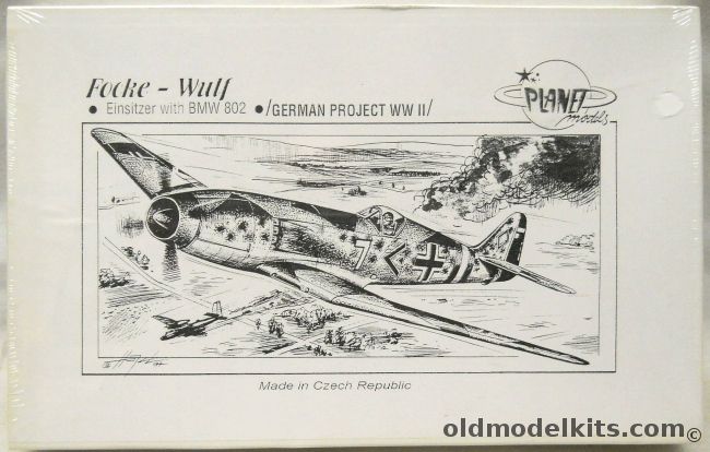 Planet Models 1/72 Focke-Wulf Einsitzer With BMW 802, 019 plastic model kit