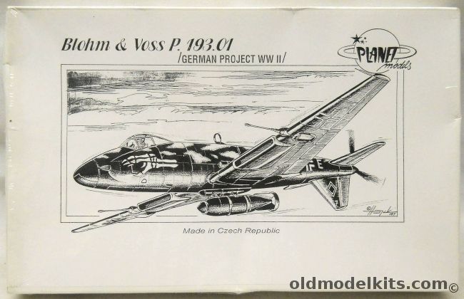 Planet Models 1/72 Blohm & Voss P.204.01 - (P193 01), 030 plastic model kit