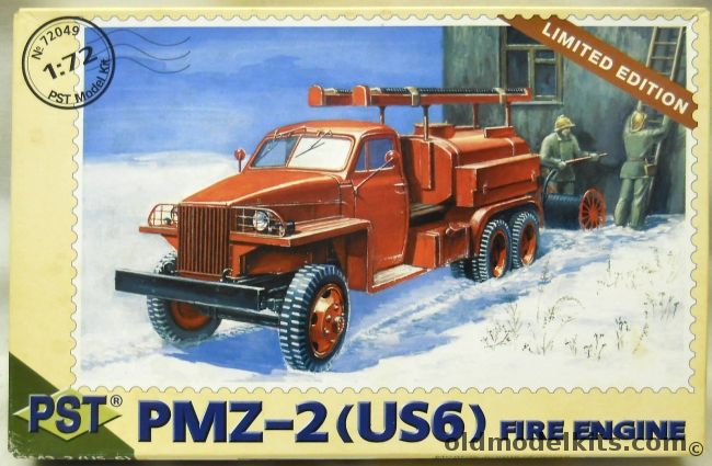 PST 1/72 TWO PMZ-2 (US6) Fire Truck, 72049 plastic model kit