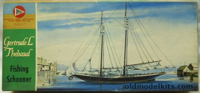 Pyro Gertrude L Thebaud Fishing Schooner, 206-298 plastic model kit