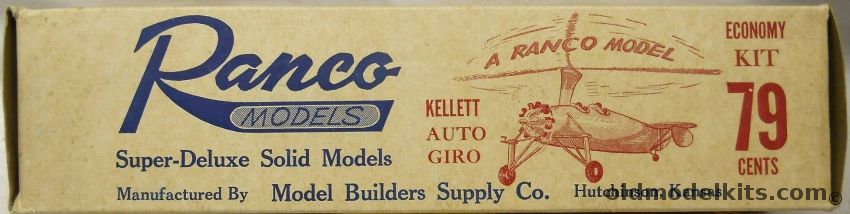 Ranco Models 1/42 Kellett YG-1B (XR-2) Autogyro plastic model kit