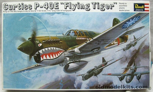 Revell 1/32 Curtiss P-40E Flying Tiger, H283-250 plastic model kit