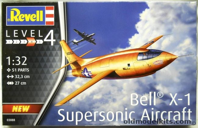 Revell 1/32 Bell X-1 - Glamorous Glennis Chuck Yeager, 03888 plastic model kit