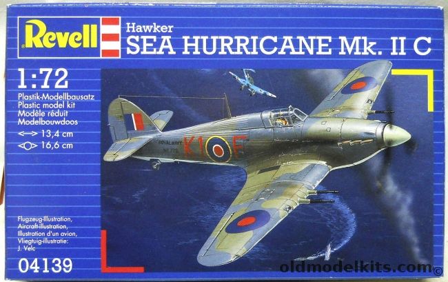 Revell 1/72 TWO Hawker Sea Hurricane Mk. IIC, 04139 plastic model kit