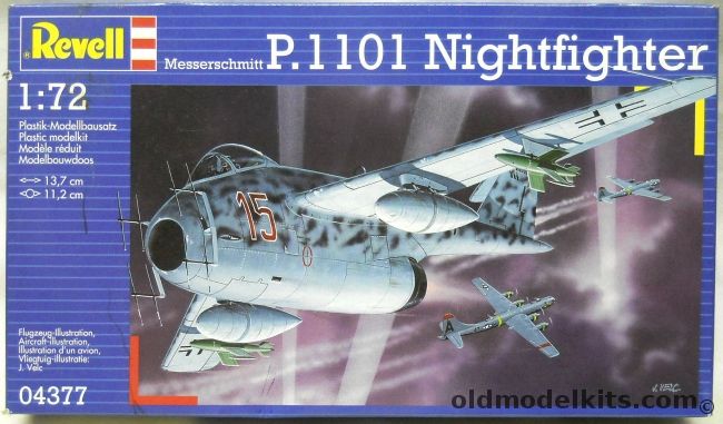 Revell 1/72 Messerschmitt P.1101 Nightfighter - (P-1101), 04377 plastic model kit