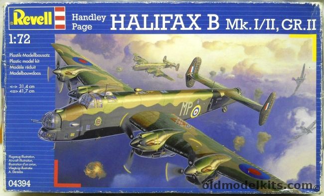 Revell 1/72 Handley Page Halifax B Mk.I / Mk.II / GRII, 04394 plastic model kit