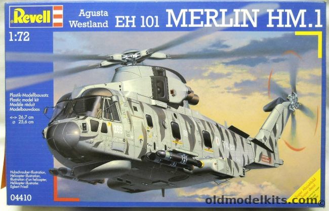 Revell 1/72 TWO EH-101 Merlin HM.1 - Two Different Royal Navy Helicopters, 04410 plastic model kit