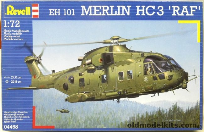Revell 1/72 TWO EH-101 Merlin HC3 RAF, 04468 plastic model kit